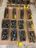 Pallet w/ Assorted 50 Taper Tool Holders, Assorted Bushings, Morse Taper Live Center