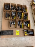 Pallet w/ Assorted CAT 40 Taper Tool Holders, Tool Setting Fixture