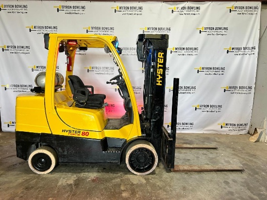 2018 Hyster 8,000-LB. Capacity Forklift, Model S80FT, S/N J004V04353S, LPG Gas, Non-Marking Cushion