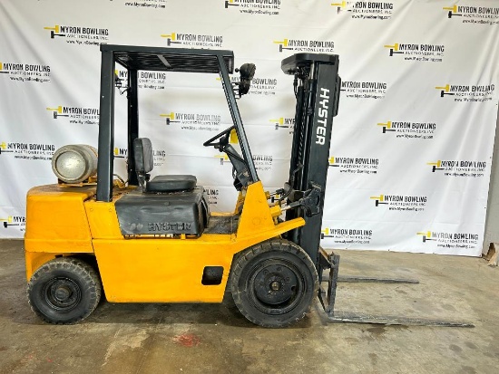 Hyster 5,000-LB. Capacity Forklift, Model H50XL, S/N C177B13066N, LPG Gas, Solid Pneumatic Tires,