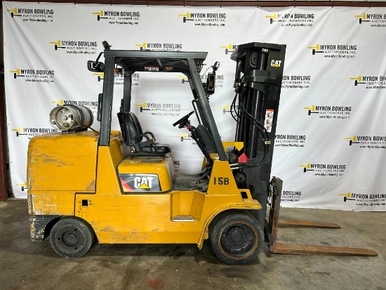 Caterpillar 12,000-LB. Capacity Forklift, Model GC55K, S/N AT88A30237, LPG Gas, Cushion Tires,