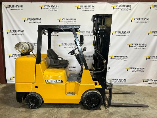 Caterpillar 10,000-LB. Capacity Forklift, Model GC45KSWB, S/N AT87A31790, Solid Tires, 3-Stage Mast,