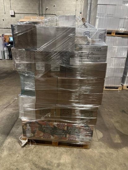 Pallet of spirits including WEMYSS Spice King Scotch Whisky NV 6/700 mL BTL 12:0; MONTE AZUL Plata