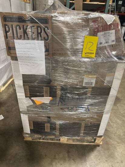 Pallet of Wine/Whiskey/Vodka Consisting of Benjamin Chapman Hungarian Oak Medium NV 75:0; Ammunition