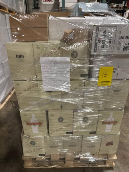 Pallet of Rum/Whiskey/Bourbon/Vodka/Gin Consisting of Leatherwood SnakeEater Bourbon 7:0;