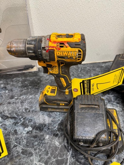 DeWalt 1/2" Cordless Impact Wrench, Type 3, Model DCD791, w/ (2) Batteries & (1) Charger