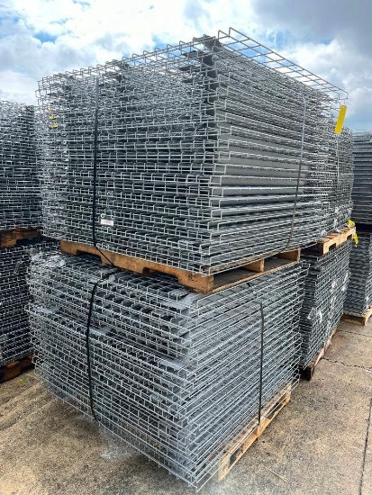 (160x) 3-Channel Waterfall Wire Decks, 48" X 52" ($70 Loading fee will be added to Buyer's invoice)