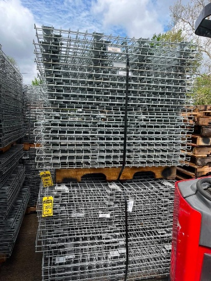 (160x) 4-Channel Waterfall Wire Decks, 48" X 52" (A few are cut or damaged) ($70 Loading fee will be