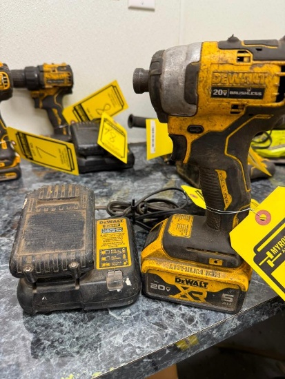 DeWalt 1/4" Cordless Impact Driver, Model DC F787, w/ (2) Batteries & (1) Charger