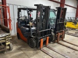 2019 Toyota 5,000-LB. Forklift, Model 8FGCU25, S/N 01261, LPG Gas, Cushion Tires, 3-Stage Mast, 189