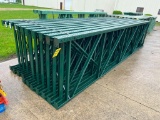 (21x) Teardrop Pallet Rack Uprights, 46