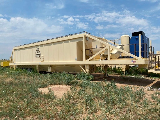 2019 Astec PEBH-52-18 Mobile 52,264 CFM Baghouse Mounted on 3-Axle Trailer w/ Quincy Air Compressor,