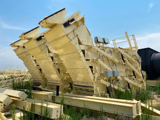 (3) Astec 4512V 5' X 12' Four Deck High Frequency Screens w/ Steel Structure, Catwalks, & Ladders