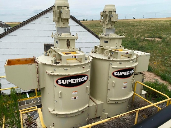 2019 Superior F5472AM2C Two-Cell Attrition Scrubber w/ Superior Model 3030CYCS 30" Cyclone, S/N