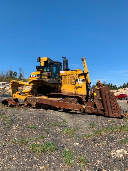 D10r Ripper 2003 CAT D10R Crawler Dozer, 16' Blade, w/ Single Tooth Ripper Blade ...