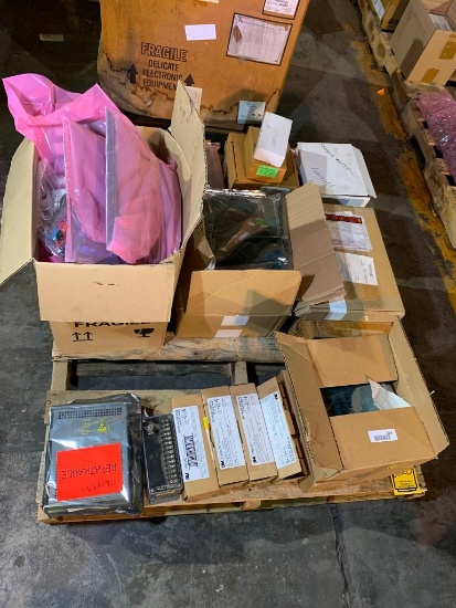 Pallet W/ Assorted Electronic Spares; Modules, Assorted Boards, Respirator Batteries