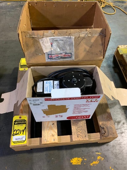 Pallet w/ Little Giant Condensate Removal Pump & Kaman Rotary Pump