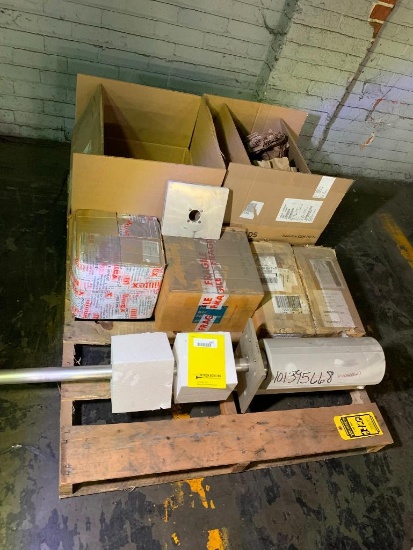 Pallet w/ Assorted Spare Parts; Stuffing Box Covers, AT III Camera Assembly