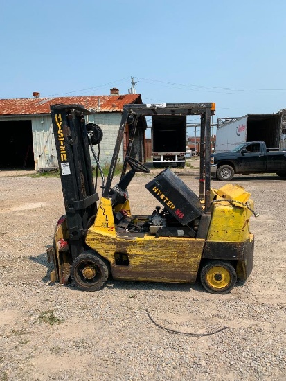 Hyster 5,000 Lb. Capacity LPG Forklift, Model S50XL, S/N C187V904065N (Parts Machine)