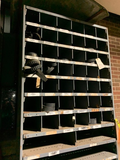 Assorted V-Belts in Shelving