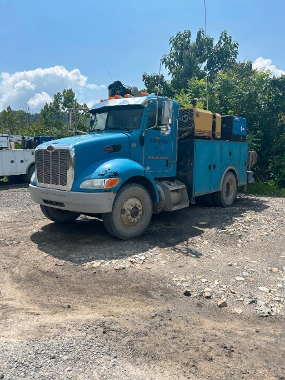 2010 Peterbilt Model PB 335 Service Truck, Engine Model PX8, Trans Model 3500 RDS-P, Rear Axle Dana