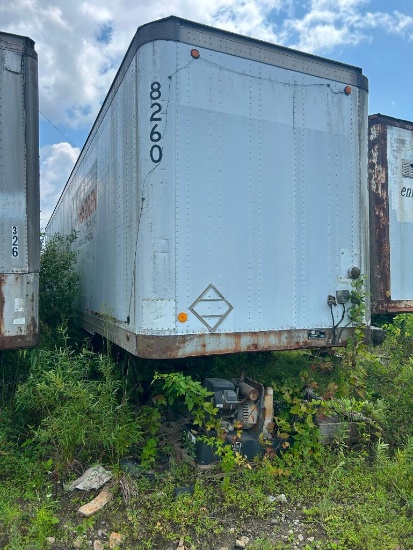 1988 Lufkin 48' T/A Van Trailer, VIN 1L01A4825J108074, & Contents of Assorted Cat Parts, Hydraulic