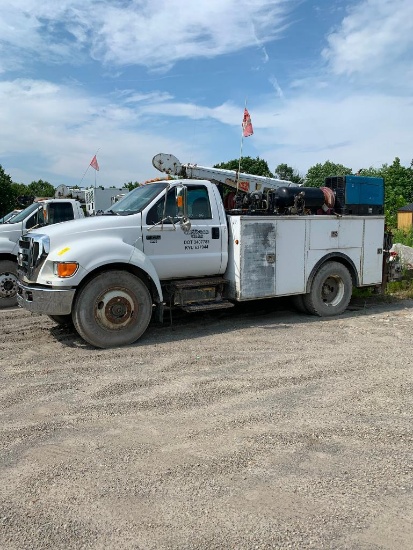 2006 Ford F-750 Super Duty Mechanics Truck, Manual Transmission, VIN# 3FRWF75S56V349086, Miller