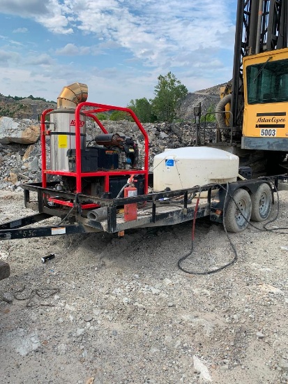2022 Quinn T/A Trailer 76" X 16' VIN# 5JTAU1622NA101086, Asset # 556, Hotsey 270 SS Pressure Washer