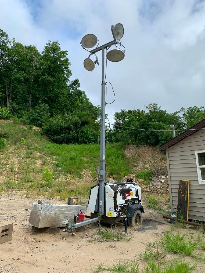 Allmand Night Light Pro II Light Tower, 8 KW, Kubota D1105 Diesel Engine, 12,882 Hours (LOCATION:
