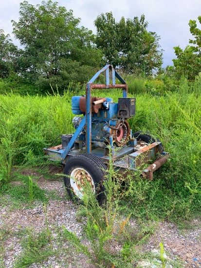 Trash Pump Trailer Deutz Diesel Engine (LAUREL BRANCH LOCATION, HURLEY, VA 24620; Coordinates: