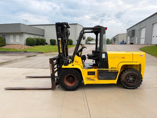 Hyster 15,500-Lb. Capacity Forklift, Model H155XL2, S/N G006V04633D, Diesel Fuel, Dual Drive Solid