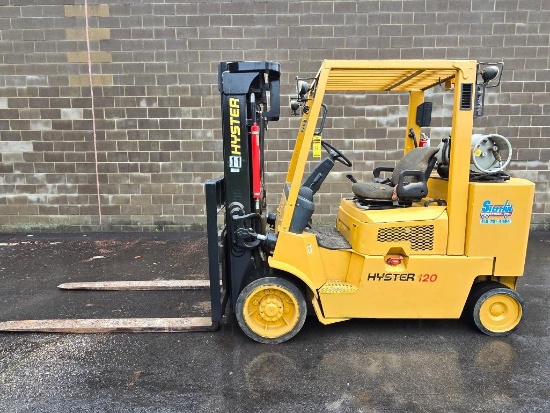 Hyster 12,000 Lb. Forklift, Model S120XMS-PRS, sn F004V01562B, Sideshift, Monotrol Throttle, 163"
