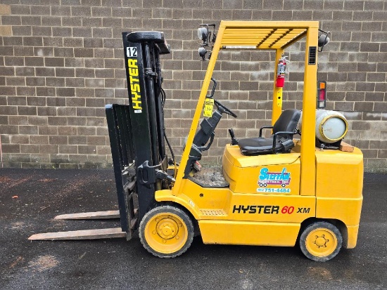 Hyster 6,000 Lb. Forklift, Model S60XM, sn D187V30892B, Sideshift, Monotrol Throttle, 181" Lift
