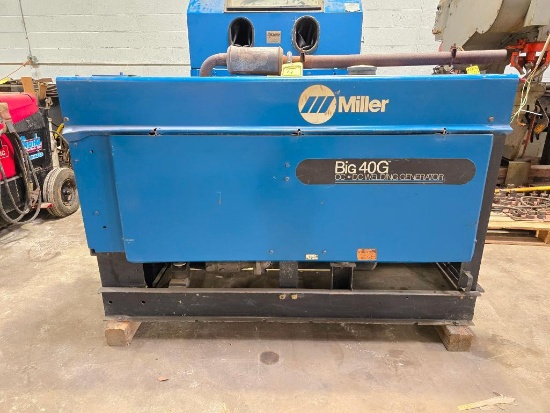 Miller Big 40G CC-DC Arc Welding Generator, 400 Amp Output, 100% Continuous, Gas Engine, 2,178 Hours