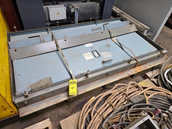 1983 8' x 4' Steel Class 5 Security Vault Door, Model SD-3078-5R, w/ Combination, Interior Frame