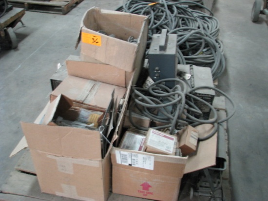 Pallet New and Used Wire Feeder Parts and LN-9 Heads