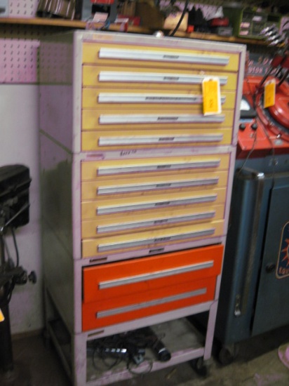 12 Drawer Parts Cabinet and Contents RA
