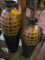 Large Vases Green and gold