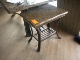 Brown Marble Side Table 19