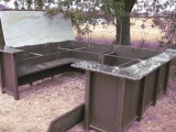 Iron and Marble U-Shape Service Counter