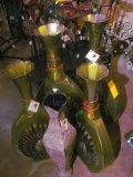 Metal vases