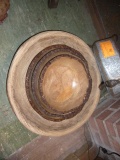 Misc bowls 1 metal 4 wooden