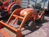 Kubota Model BX266 4wd Tractor with Kuota 1A243 Loader 245 Hours