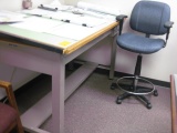 Drafting Table and Stool