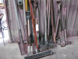 Large Lot Shovels Pick hammer brooms etc