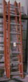 (2) Fiberglass extension ladders