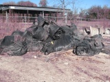 Pile of Silt Material and tilt Posts