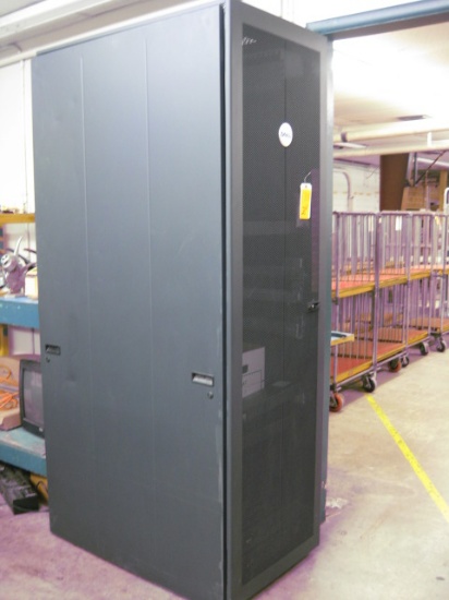 Dell Full Size Server Rack with (2) APC's