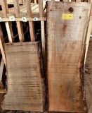 (2)  Texas Pecan Log Lumber  50 x 14 x 2,  36 x 15 x 2