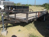 16' Tandem Axle Bumper Pull Tilt Trailer